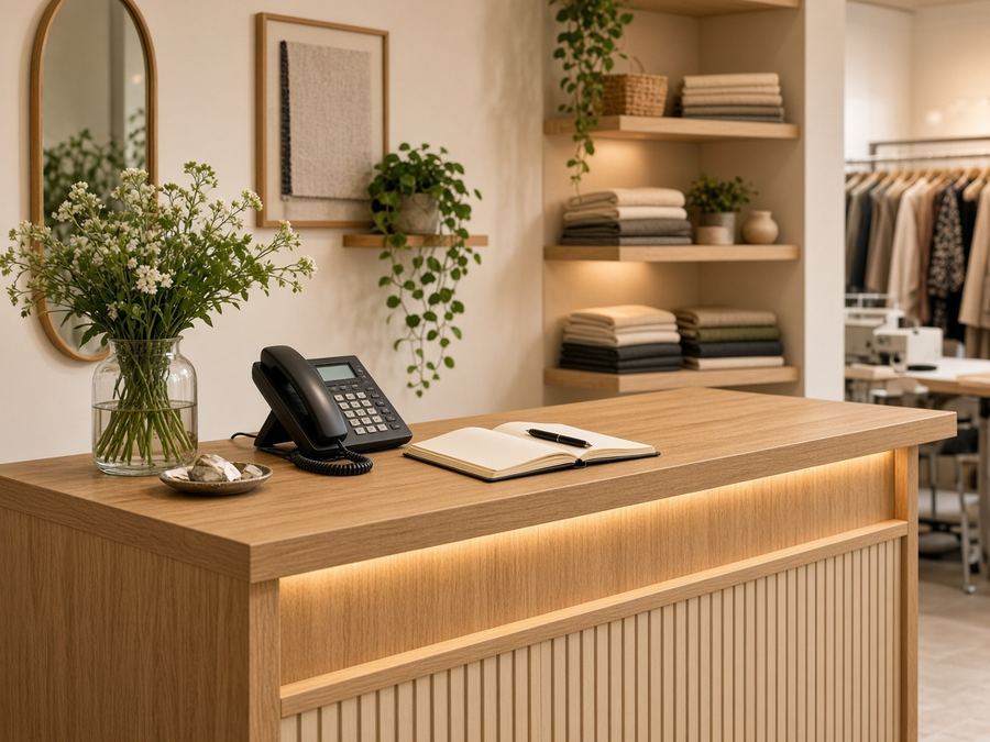Contact desk at Studio Facilaccon in Limassol