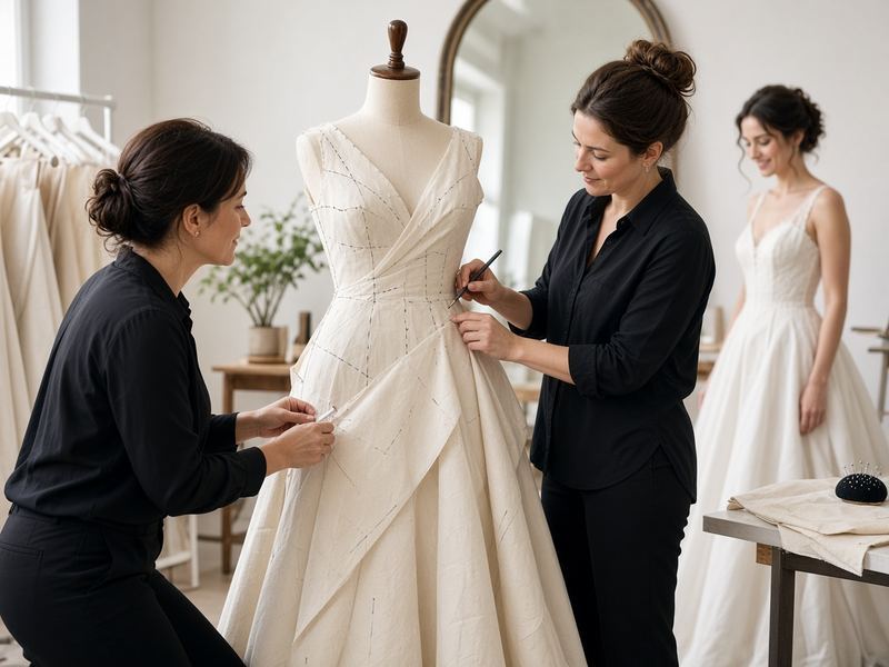 Bridal fittings at Studio Facilaccon